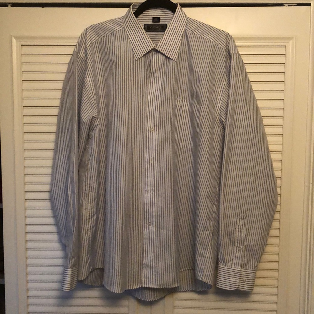 Versace Button Down, size 17 1/2, 36/37